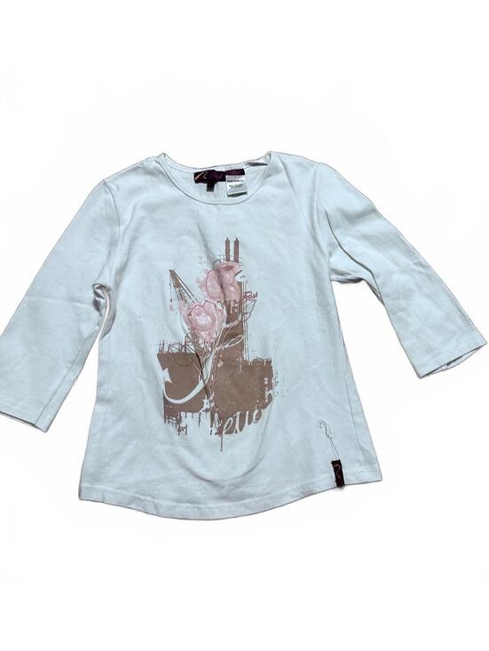 Tops - Y2K Fetish Brand Rose Graphic Top Size L